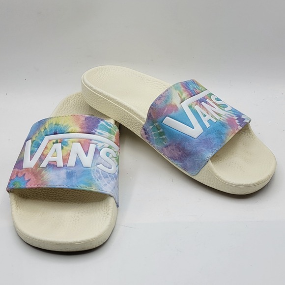 Vans Shoes - Vans La Costa Slide-On Tie Dye Sandals Womens 7 Multi Color Summer Beach Shoes